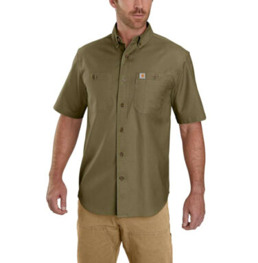 Carhartt Men's Rugged Flex Rigby Short-Sleeve Work Shirt