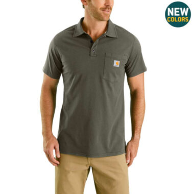 Carhartt Force® Men's Cotton Delmont Pocket Polo