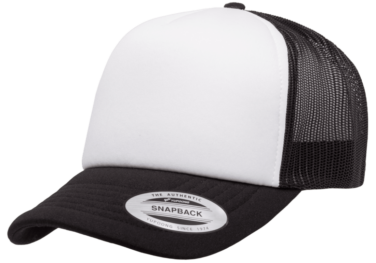 Yupoong Classics® Curved Foam Trucker Cap – White Front