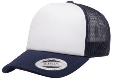 Yupoong Classics® Curved Foam Trucker Cap – White Front