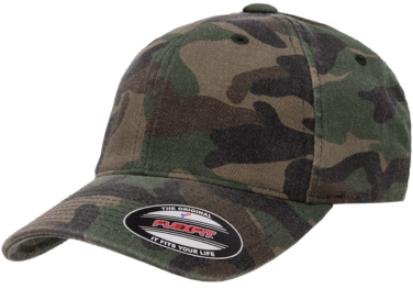 Flexfit® Garment Washed Camo Cap