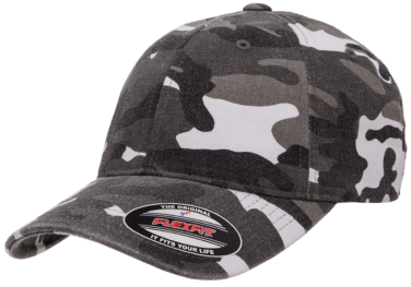 Flexfit® Garment Washed Camo Cap