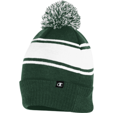 Champion Striped Pom Beanie Hat