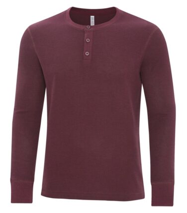 Atc™ Esactive® Vintage Thermal Long Sleeve Henley.