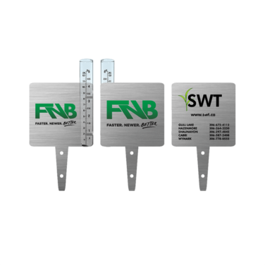 Brushed Aluminum Rain Gauge