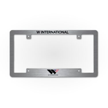 Brushed Aluminum License Plate Frame