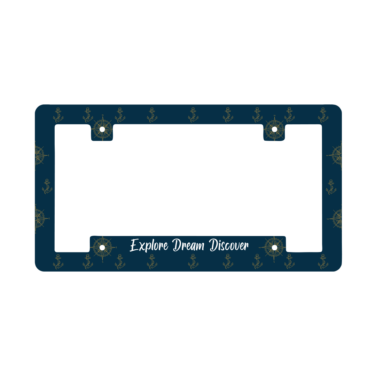 Full Color Aluminum License Plate Frame