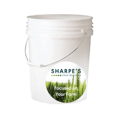 Vinyl Decal Plastic Bucket / Pail 5 Gallon