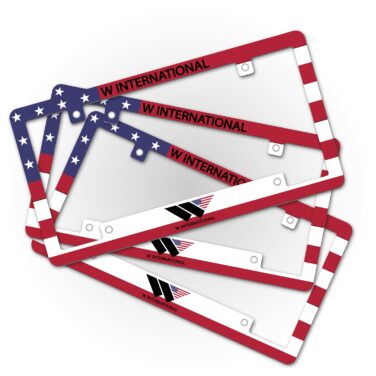 Full Color Aluminum License Plate Frame