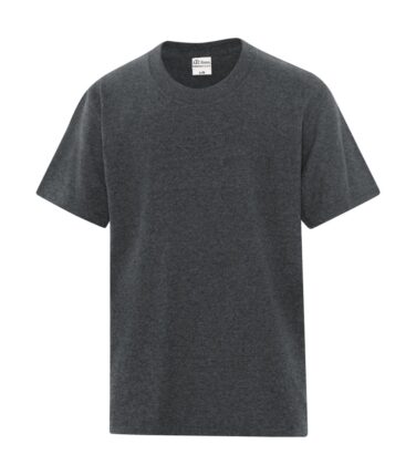 ATC™ Everyday Cotton Blend Youth Tee - Dark Heather Grey