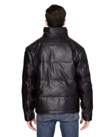 Threadfast Unisex Vegan Leather Puffer Jacket