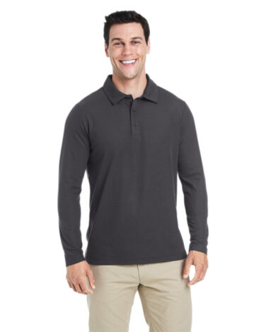 Core 365 Men's Fusion ChromaSoft™ Long-Sleeve Pique Polo