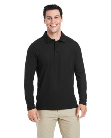 Core 365 Men's Fusion ChromaSoft™ Long-Sleeve Pique Polo