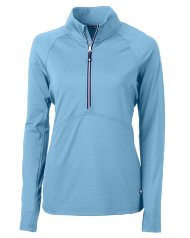 Cutter & Buck Adapt Eco Knit Stretch Recycled Womens Half Zip Pullover