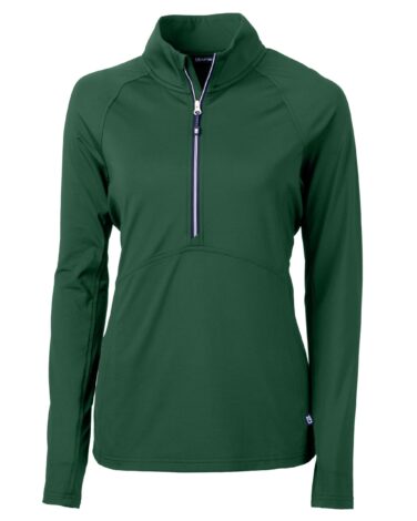 Cutter & Buck Adapt Eco Knit Stretch Recycled Womens Half Zip Pullover