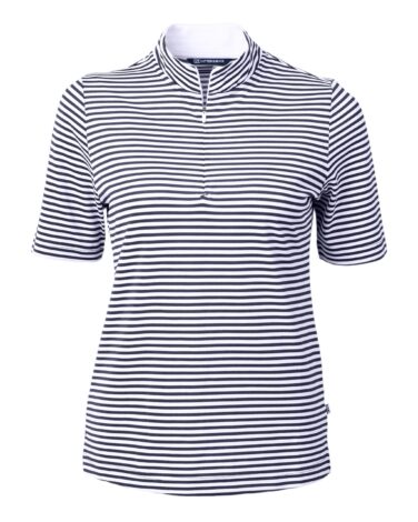 Cutter & Buck Virtue Eco Pique Stripe Recycled Womens Top