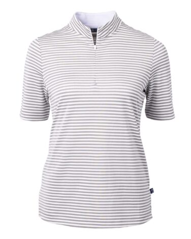 Cutter & Buck Virtue Eco Pique Stripe Recycled Womens Top