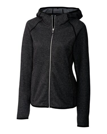 Cutter & Buck Mainsail Sweater-Knit Hoodie Womens Full Zip Jacket