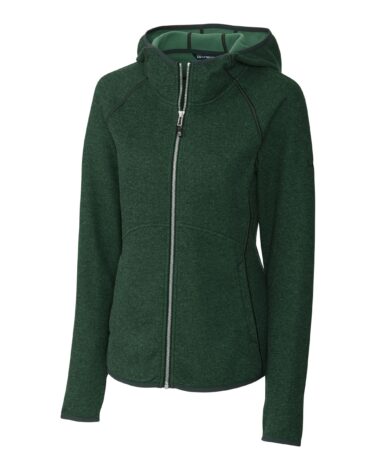 Cutter & Buck Mainsail Sweater-Knit Hoodie Womens Full Zip Jacket