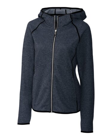 Cutter & Buck Mainsail Sweater-Knit Hoodie Womens Full Zip Jacket