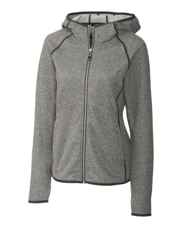 Cutter & Buck Mainsail Sweater-Knit Hoodie Womens Full Zip Jacket