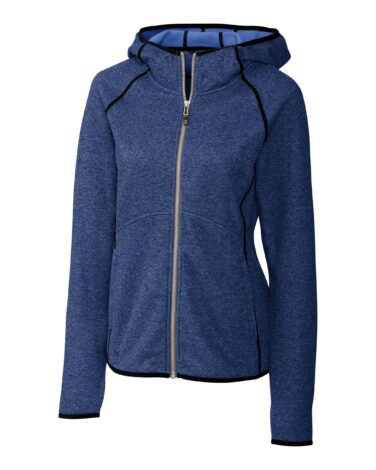 Cutter & Buck Mainsail Sweater-Knit Hoodie Womens Full Zip Jacket