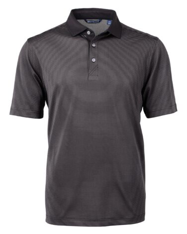 Cutter & Buck Virtue Eco Pique Micro Stripe Recycled Mens Polo