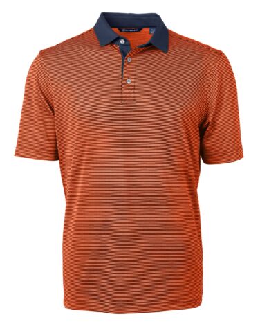 Cutter & Buck Virtue Eco Pique Micro Stripe Recycled Mens Polo