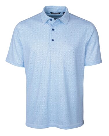Cutter & Buck Pike Double Dot Print Stretch Mens Polo