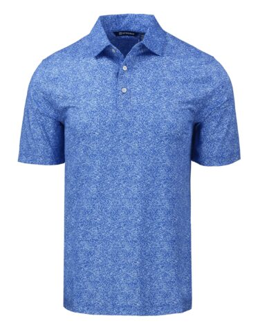 Cutter & Buck Pike Constellation Print Stretch Mens Polo