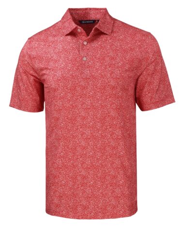 Cutter & Buck Pike Constellation Print Stretch Mens Polo