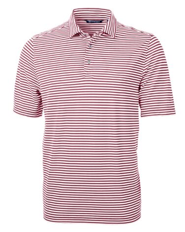 Cutter & Buck Virtue Eco Pique Stripe Recycled Mens Polo