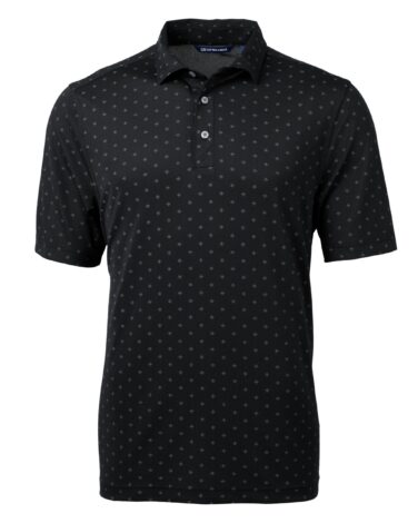 Cutter & Buck Virtue Eco Pique Tile Print Recycled Mens Polo