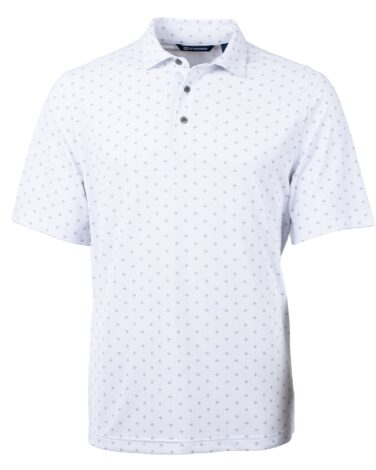 Cutter & Buck Virtue Eco Pique Tile Print Recycled Mens Polo