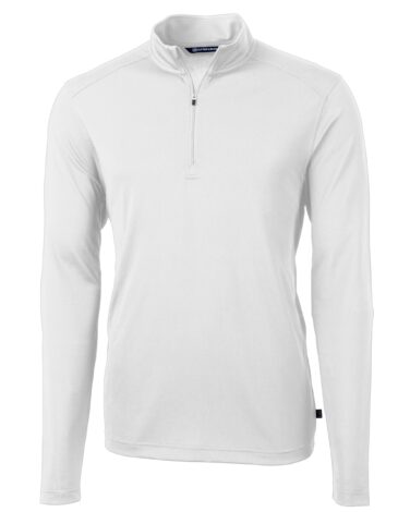 Cutter & Buck Virtue Eco Pique Recycled Quarter Zip Mens Pullover