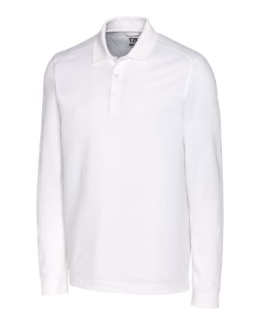 Cutter & Buck Advantage Tri-Blend Pique Mens Long Sleeve Polo