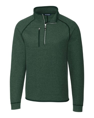 Cutter & Buck Mainsail Sweater-Knit Mens Half Zip Pullover Jacket