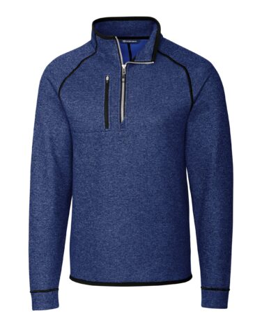 Cutter & Buck Mainsail Sweater-Knit Mens Half Zip Pullover Jacket