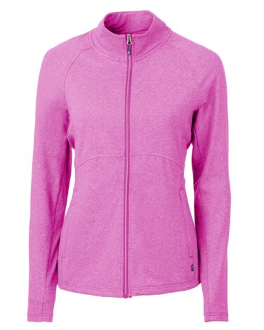 Cutter & Buck Adapt Eco Knit Heather Recycled Womens Full Zip