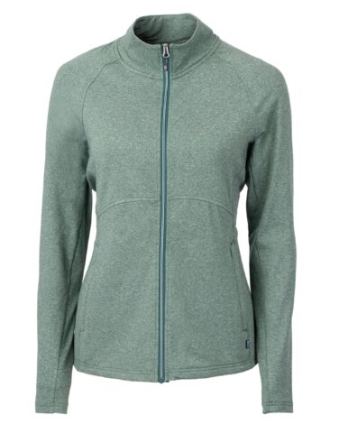 Cutter & Buck Adapt Eco Knit Heather Recycled Womens Full Zip