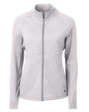 Cutter & Buck Adapt Eco Knit Heather Recycled Womens Full Zip