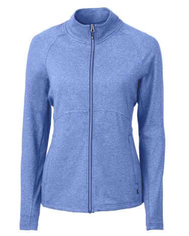 Cutter & Buck Adapt Eco Knit Heather Recycled Womens Full Zip