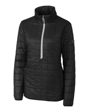Cutter & Buck Rainier PrimaLoft® Womens Eco Insulated Rainier Half Zip Popover Quilted Jacket