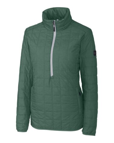 Cutter & Buck Rainier PrimaLoft® Womens Eco Insulated Rainier Half Zip Popover Quilted Jacket