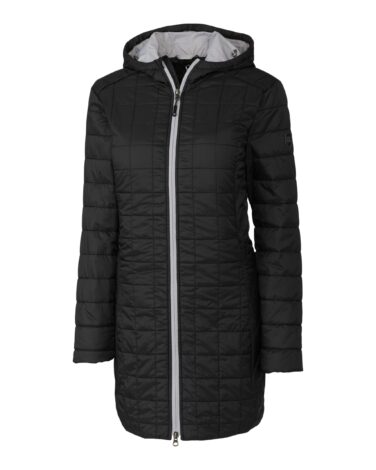 Cutter & Buck Rainier PrimaLoft® Womens Eco Insulated Hooded Long Coat