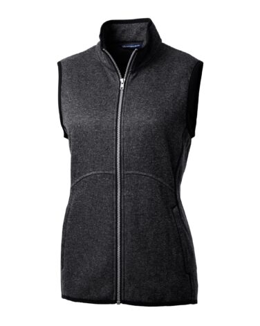 Cutter & Buck Mainsail Sweater Knit Womens Full Zip Vest