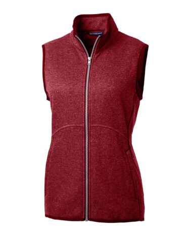 Cutter & Buck Mainsail Sweater Knit Womens Full Zip Vest