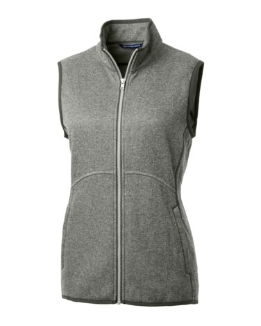 Cutter & Buck Mainsail Sweater Knit Womens Full Zip Vest