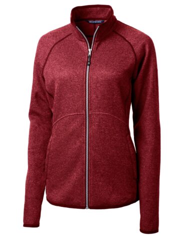 Cutter & Buck Mainsail Sweater-Knit Womens Full Zip Jacket