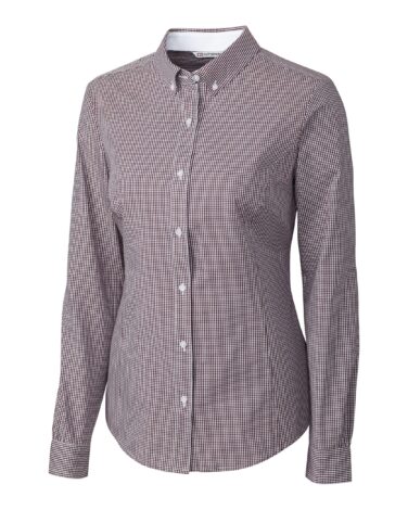 Cutter & Buck Long Sleeve Womens Epic Easy Care Gingham Shirt
